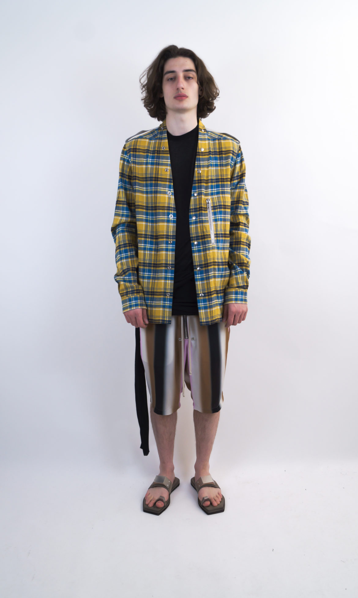 RICKOWENS WOVEN LARRY SHIRT
