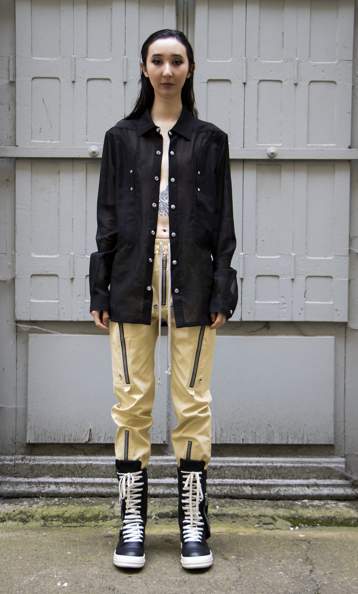 Rick Owens 22SS leather outer shirts肩幅46