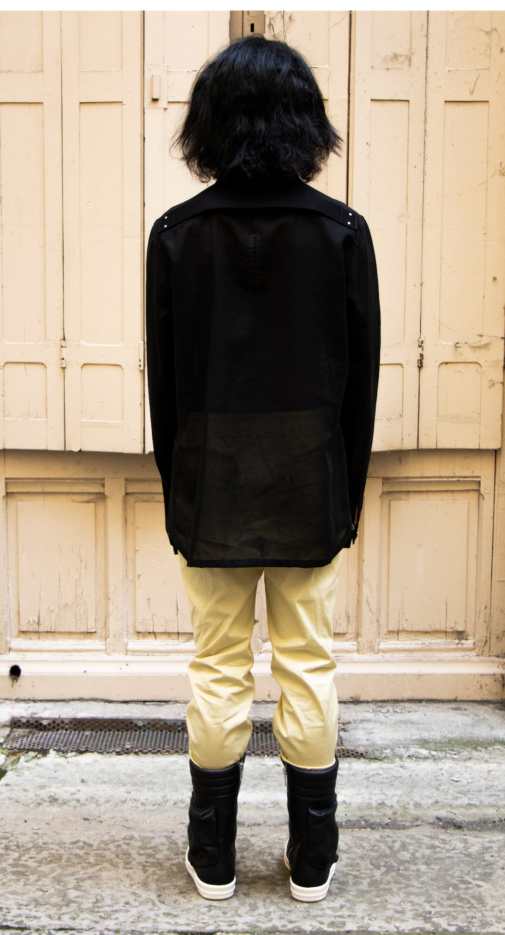 RICKOWENS CLEAR OUTERSHIRT