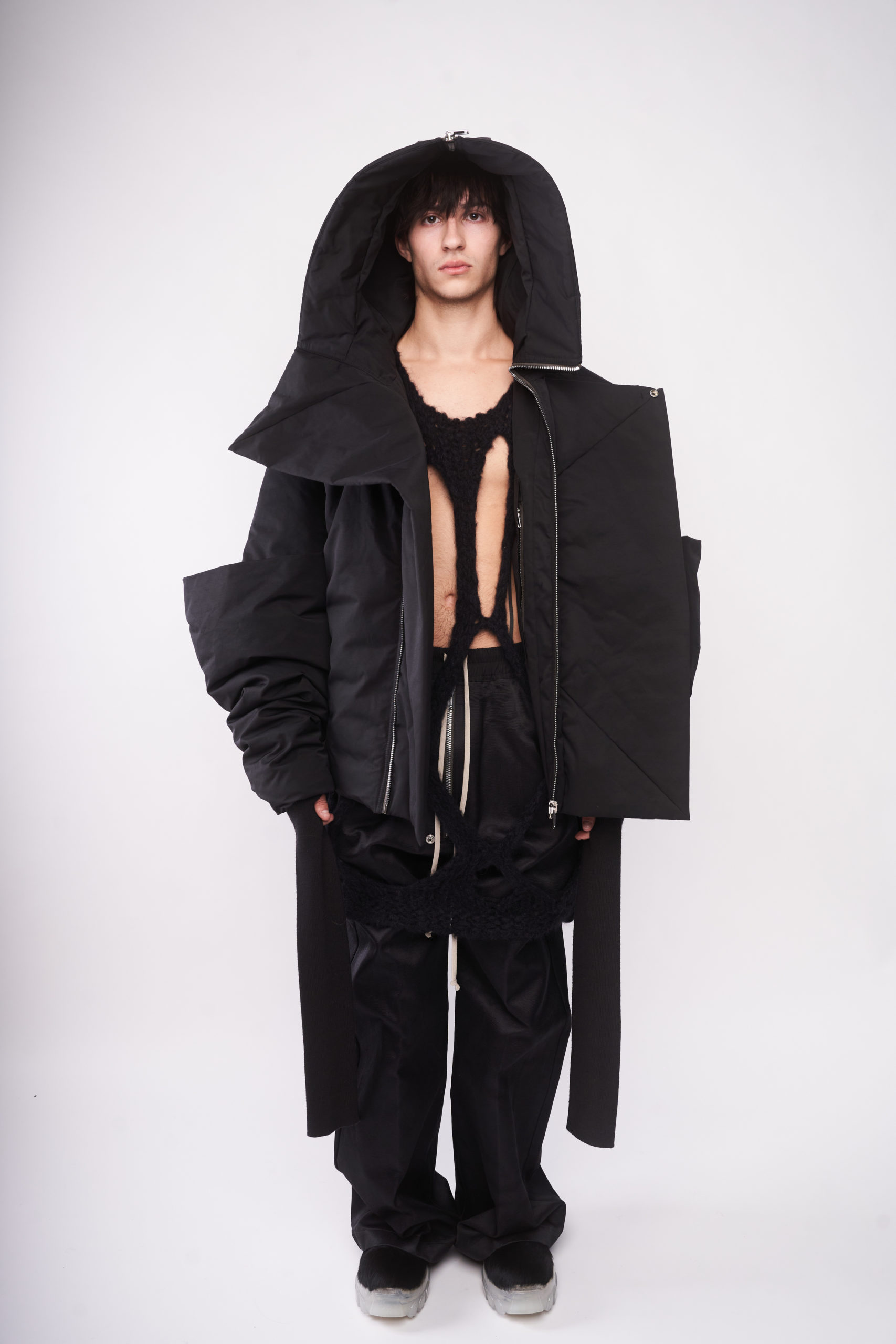 Rick Owens HOODED FLIGHT BOMBER - ジャケット・アウター