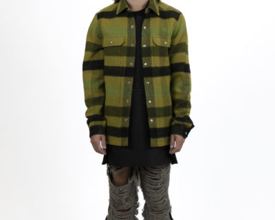 RICKOWENS ACID PLAID OUTERSHIRT – FW23